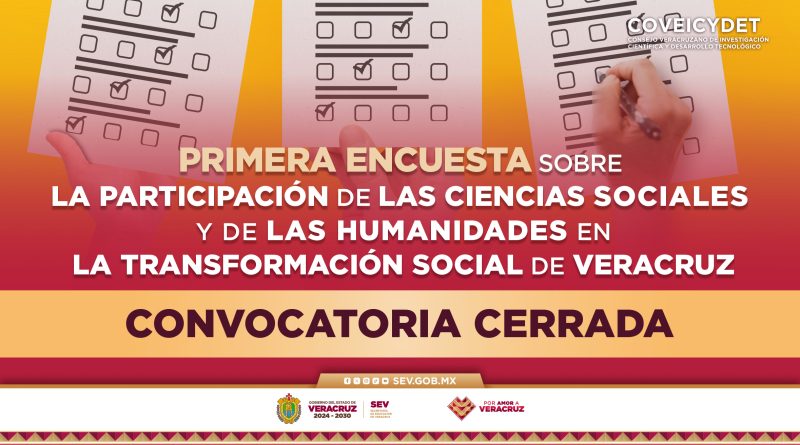 Primera Encuesta Sobre la Participación de las Ciencias Sociales y de las Humanidades en la Transformación Social de Veracruz
